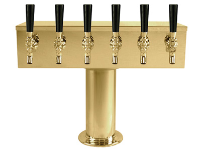 Standard "T" Style 6 Tap PVD Brass