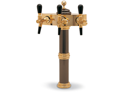 Impero Mini T - 4T Nickel/Gold Draught Beer Tower