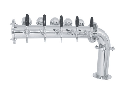 Brauhaus Flag Style 5 Tap SS with LED