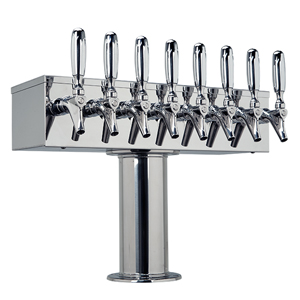 T Style 4" - 8T S.S. Draught Beer Tower